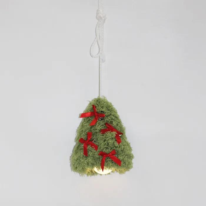 선물포장) 트리 퍼 램프 tree fur lamp - GREEN