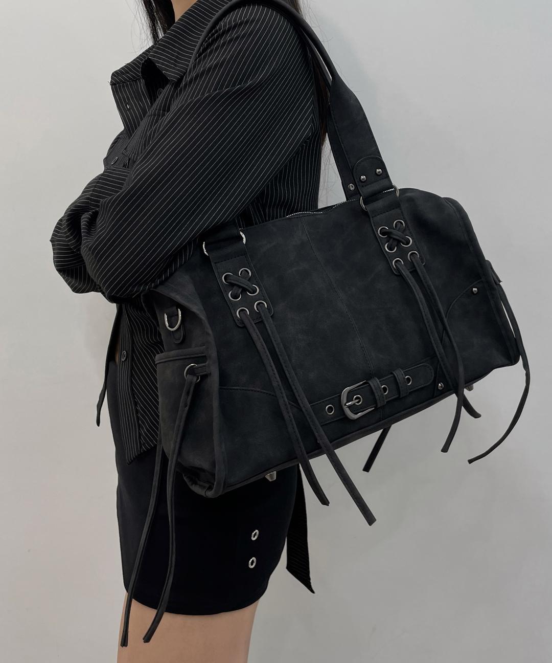 소르하 EDGE LACE UP CROSS SHOULDER BAG 엣지 레이스업 크로스 숄더백