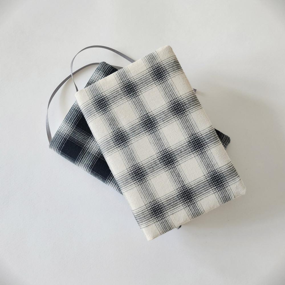 빈티지 체크 2 패브릭 북커버 다이어리커버 두께조절가능 핸드메이드 책커버 3종