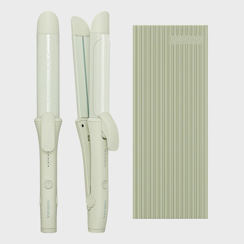 프로 살롱 2in1 고데기 멜란지그린