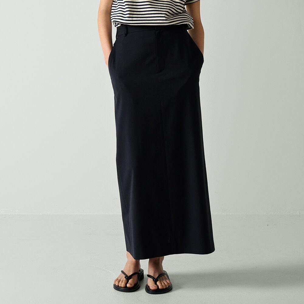 클래식 맥시 스커트_black