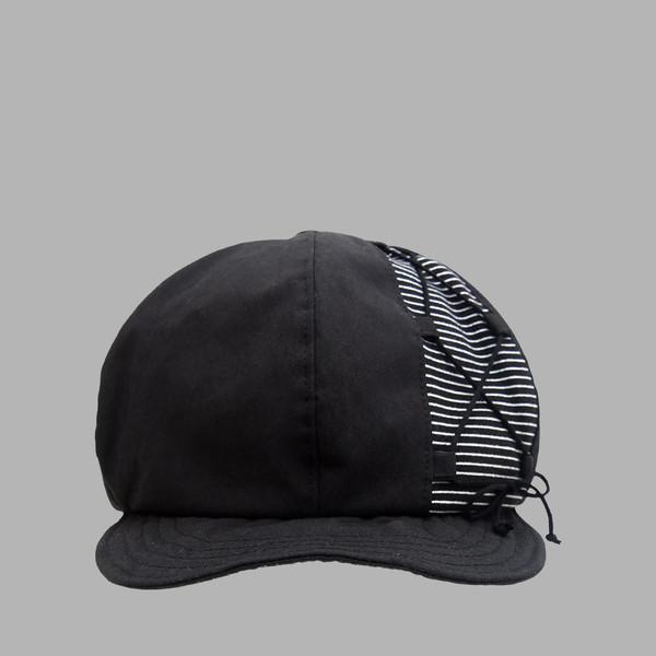 FABRIC MIX NEWSBOY CAP (BLACK)