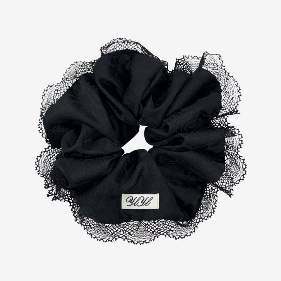 Lingerie scrunchie, BLACK