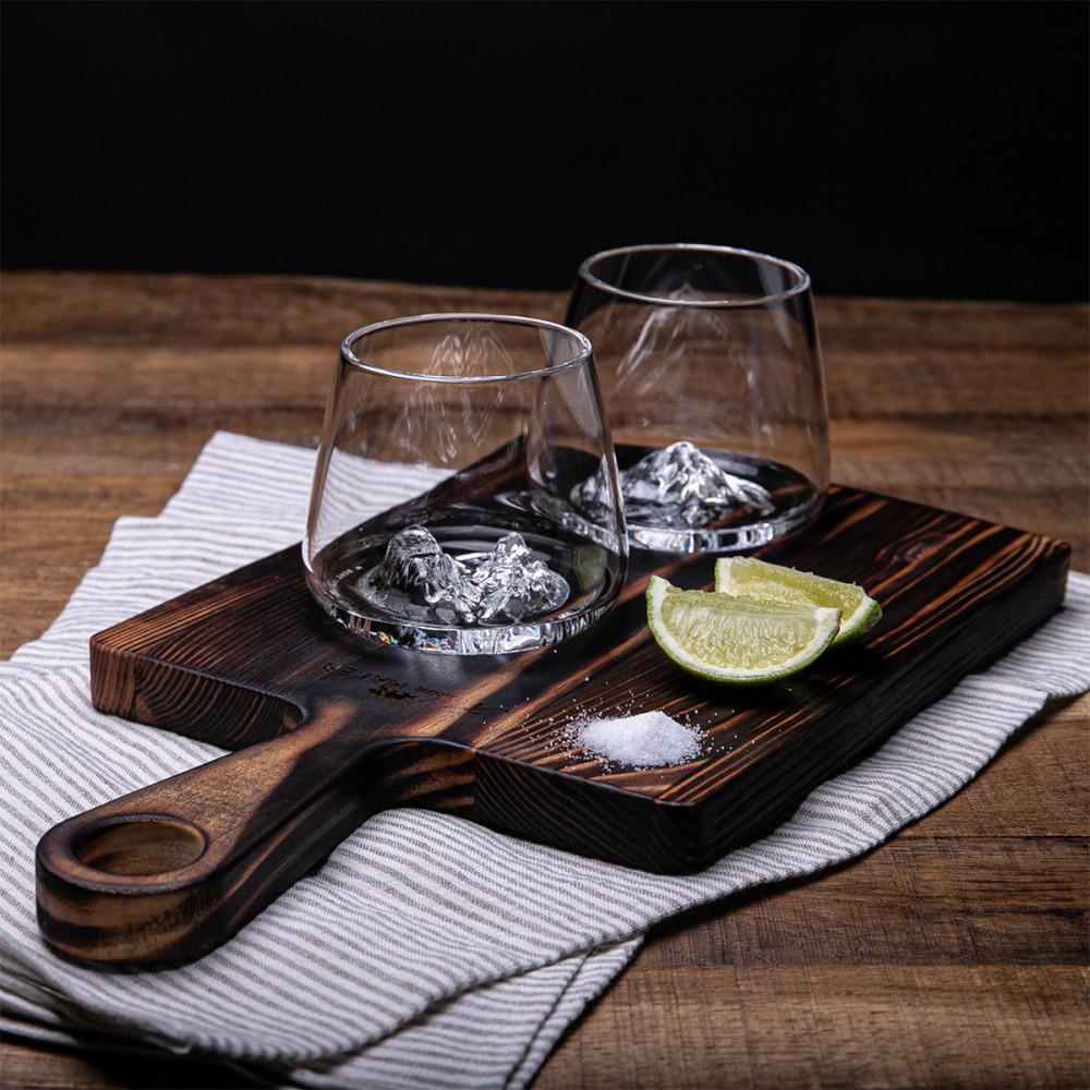 알래스칸메이커 그랜드캐년&마테호른 마운틴 고급 글라스 위스키잔 양주잔 2잔세트