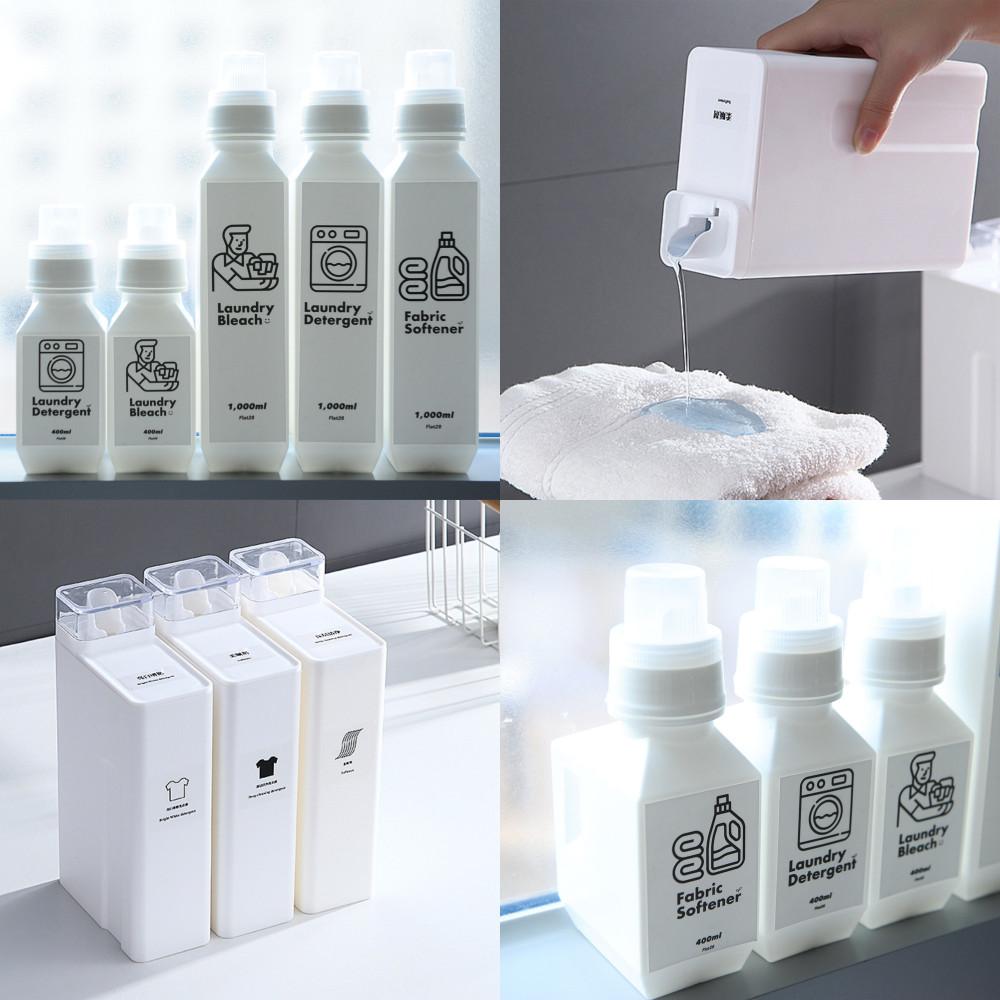 가루 액체 드럼용 일반용 세탁 세제 통 리필 소분통 용기(라벨추가) 500ml 1000ml