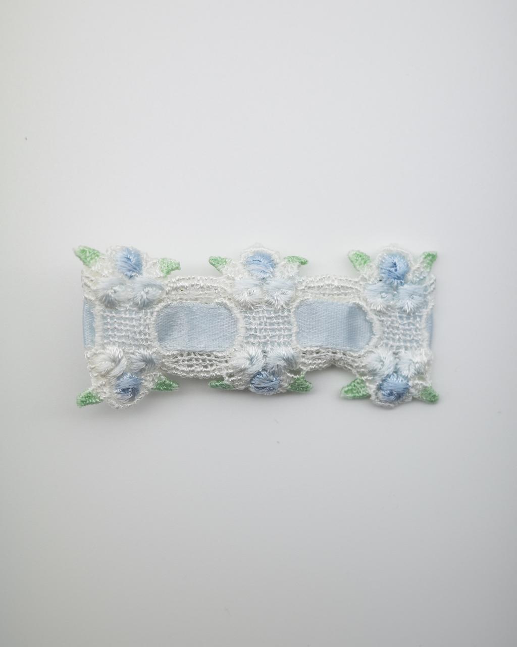 Bluebell Broderie Hairpin