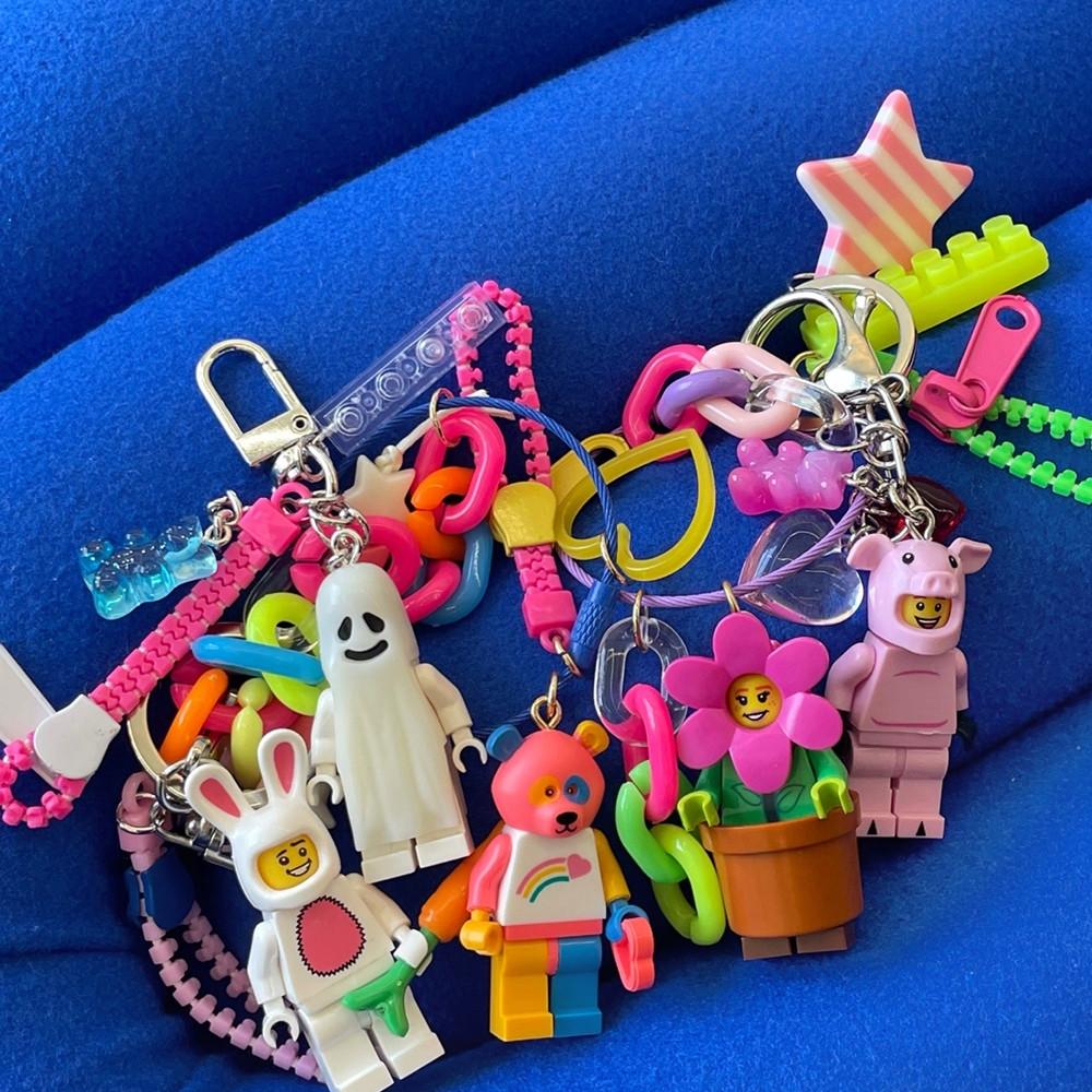 브릭 미니 피규어 레고 에어팟 키링 자동차키링 악세사리