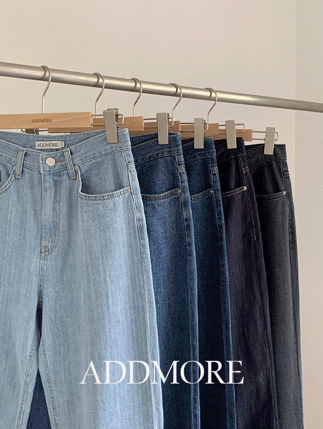 에드모어 [MADE] mje624 플레인 썸머 세미 와이드 데님