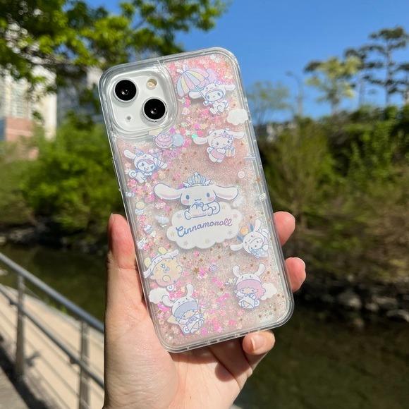 헬로프렌즈 벚꽃 글리터 케이스