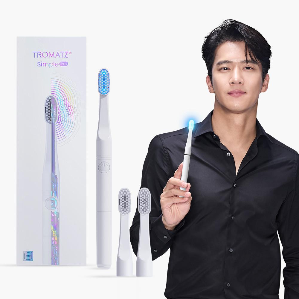트로마츠 심플 프로 미세전류 칫솔 배터리 타입 블랙 하석진 칫솔