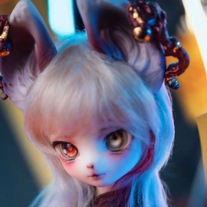 DOLK | In Stock: Ya Cat Fullset *White skin *B45-017 Bust-A *Girl body