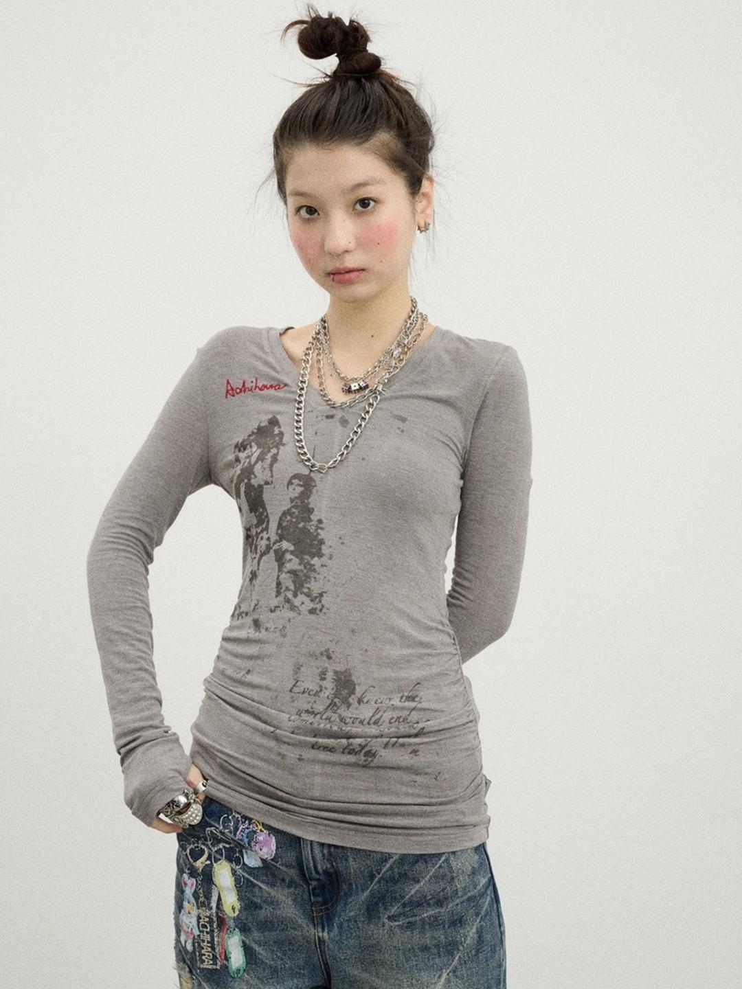 ACHIHARA Apple Tree Pleats Long Sleeve (3color)