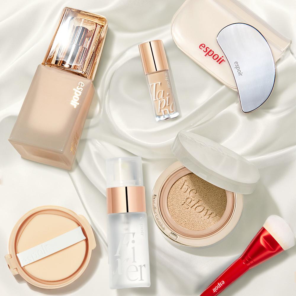 에스쁘아 비글로우 뉴클래스 쿠션 골든아워 에디션 SPF42 PA++ 13gx2 (쿠션+리필+미니 컨실러&미니 픽서)+비글로우 파운데이션SPF27 PA++  30ml 2종 SET