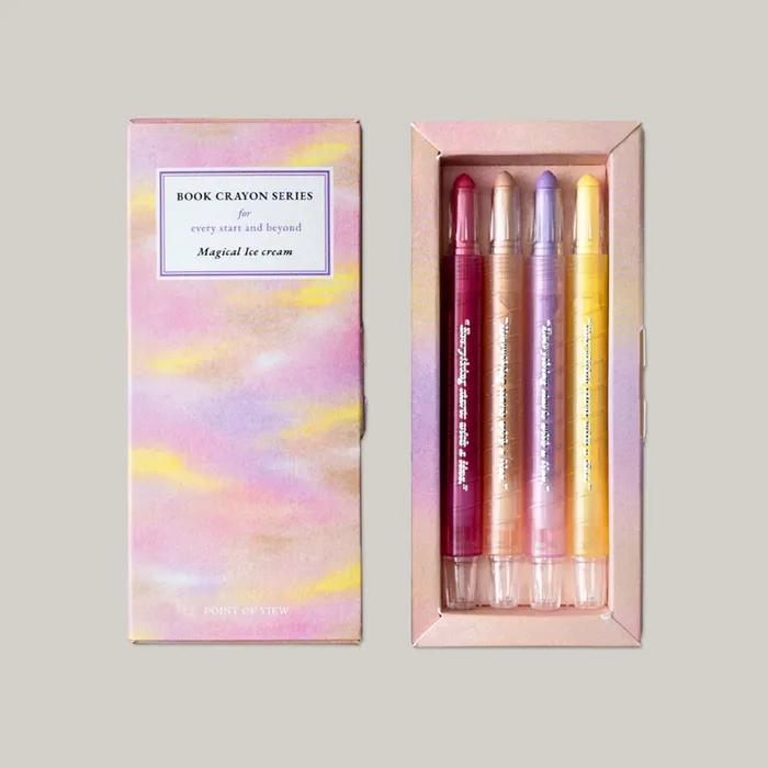 [POV original] 책연필 세트 - 매지컬 아이스크림 POV Book Crayon Series - Magical Ice cream