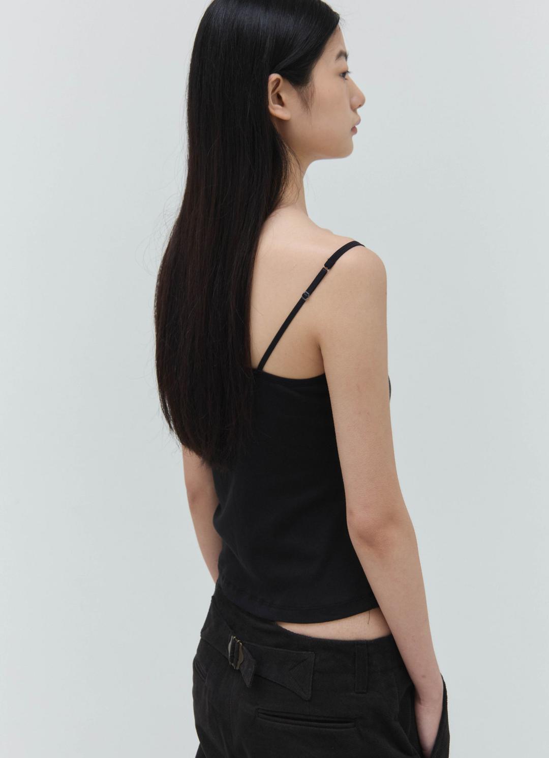 25FW SLIM FIT BASIC SLEEVELESS / BLACK