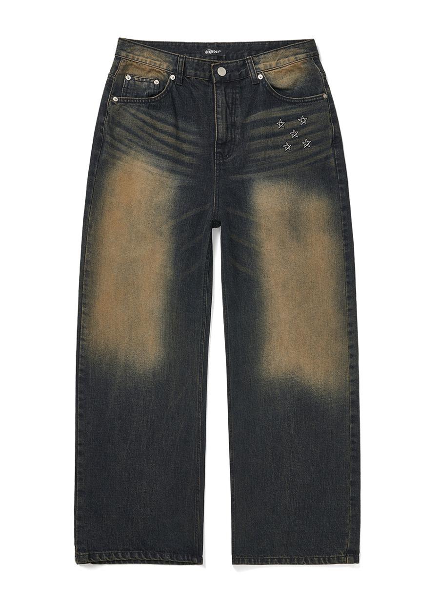 STAR DOODLE DENIM PANTS