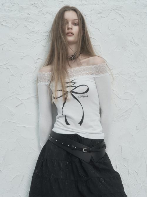 STUDDED WIDE BELT BLACK
