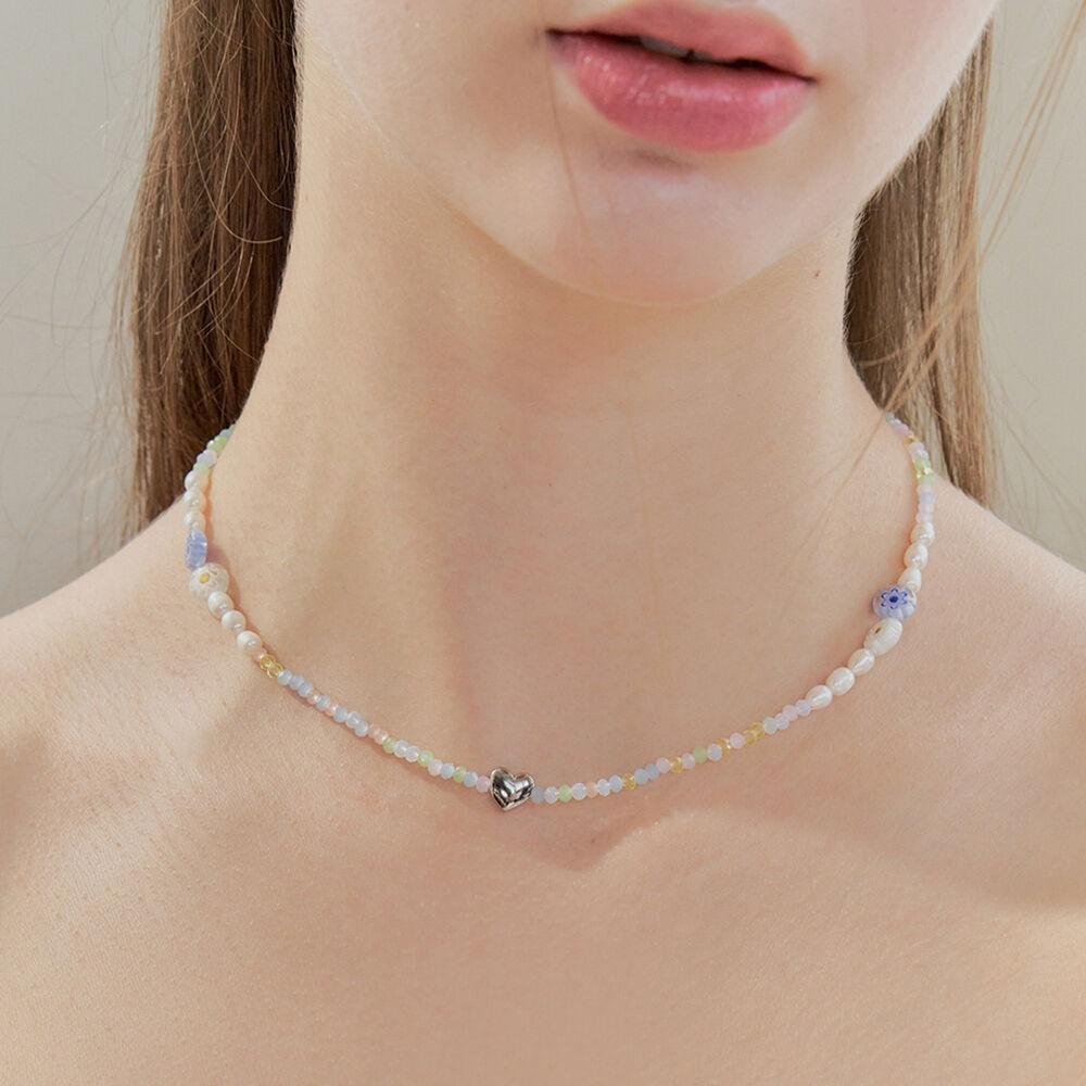 [르세라핌 허윤진, 여자아이들 슈화 착용] fiesta heart necklace