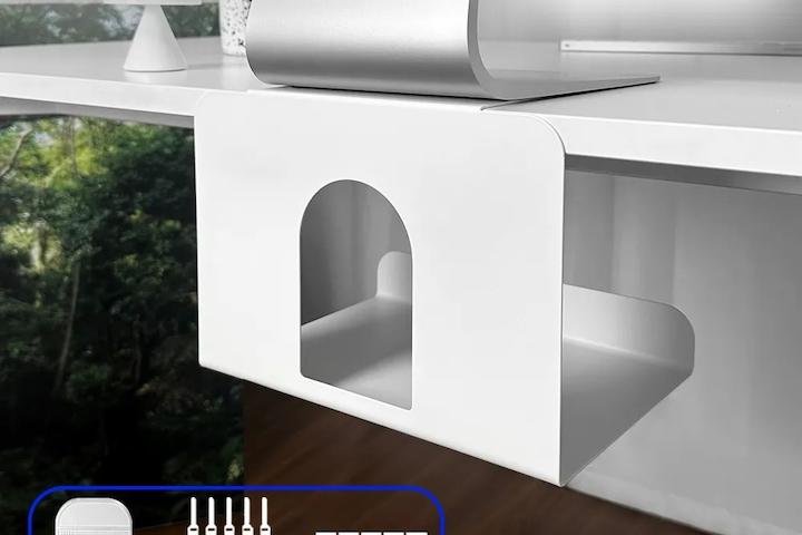 슈파논슬립 무타공 책상 멀티탭 거치대 정리함 선반 콘센트 전선 케이블 선정리