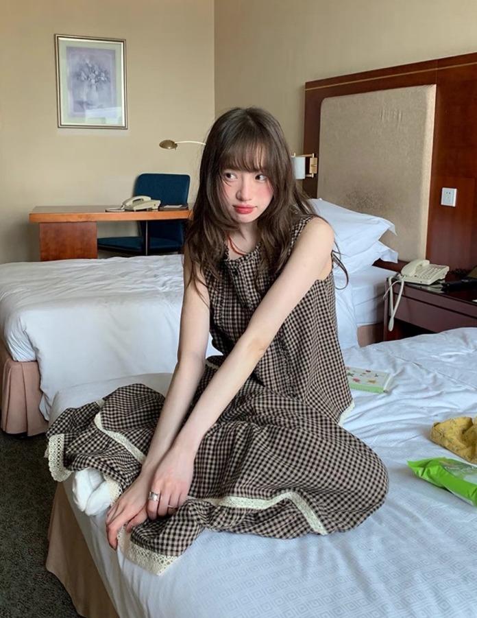 RAINY 레이스 플레드 베스트/스커트 (2color)