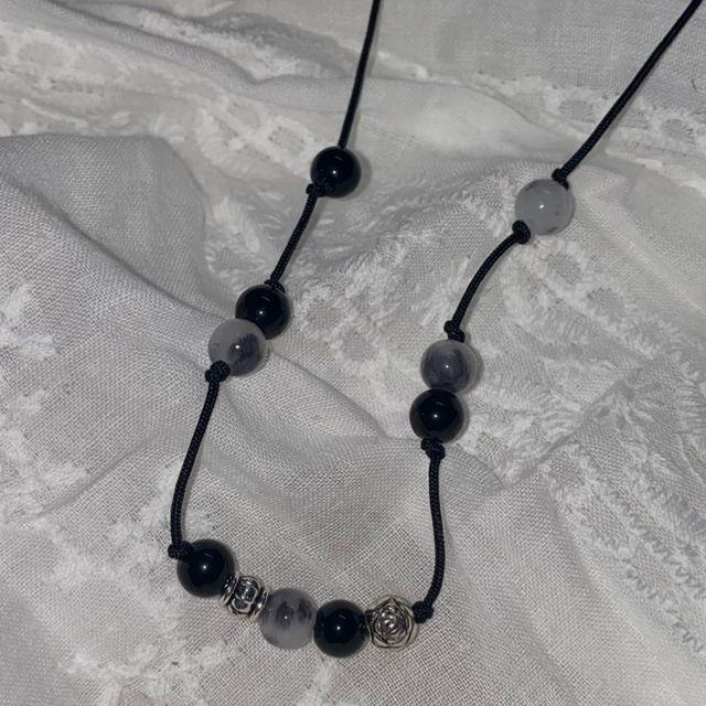 [제작] 설아(雪夏) 칠색옥 원석 목걸이