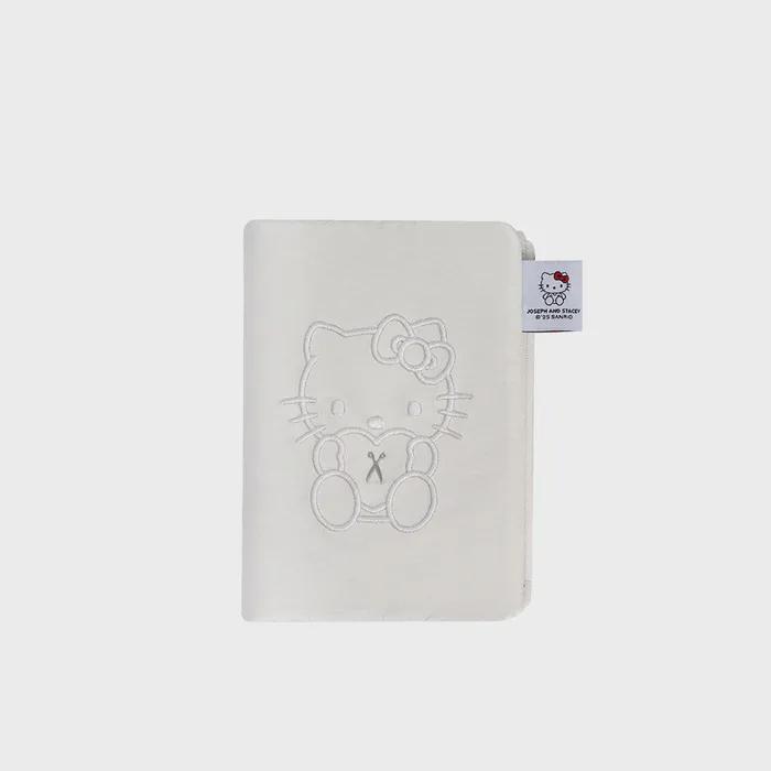 Sleek Travel Wallet Hello Kitty White
