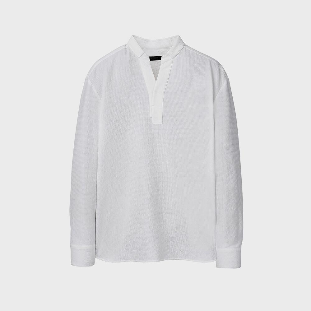 화이트 잔서커 튜닉셔츠 (JNSH3C820WT)