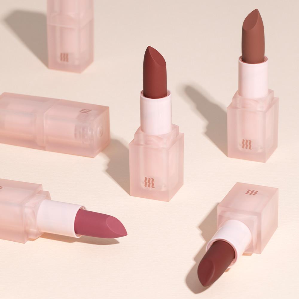 [머지] 누드 베일 코랄 립스틱 웜톤 쿨톤 MLBB 비건 5color, 3.5g