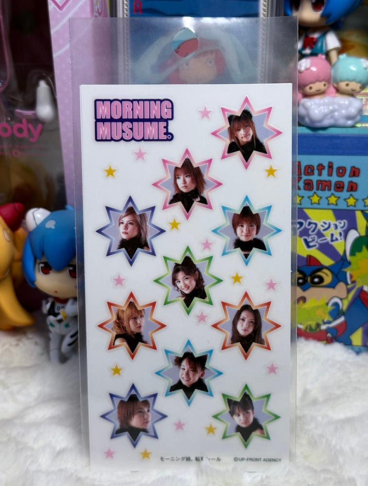고전문구 모닝구 무스메 전사 스티커
