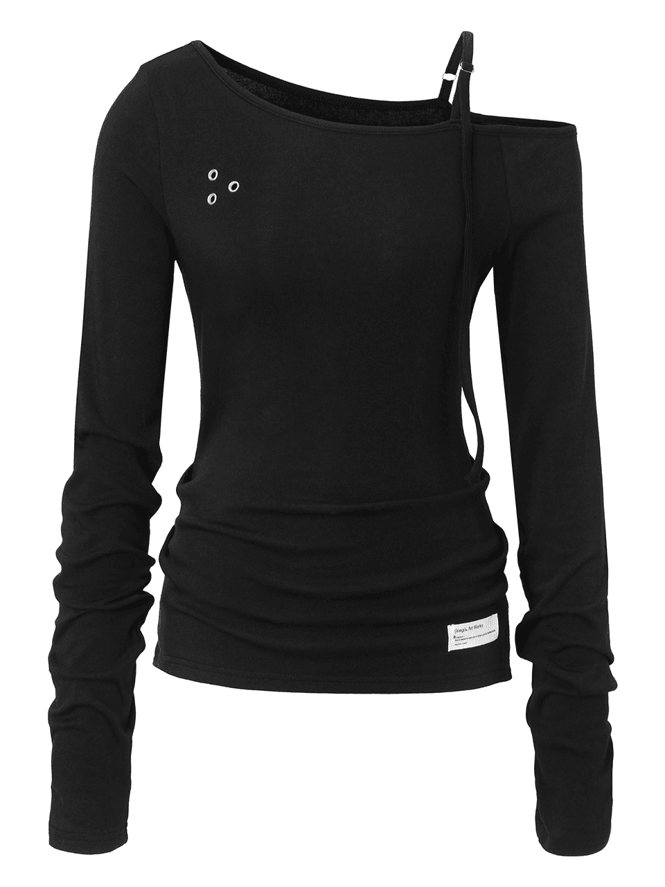 [7th Reorder] Buckle Strap Long Sleeve (black)