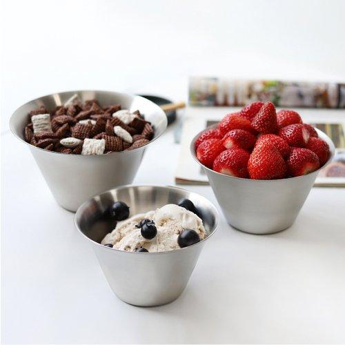 304 스텐 무광 빙수볼 3종 세트(소/중/대)