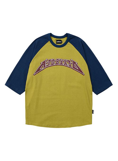 AJOLICA Oversized Raglan T-Shirt [MUSTARD]