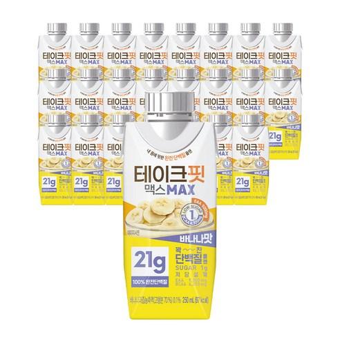 테이크핏 맥스 바나나맛 프로틴, 250ml, 24개