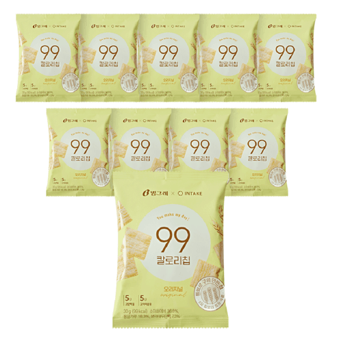 빙그레 99칼로리칩 오리지널, 30g, 10개 - 감자과자 | 쿠팡