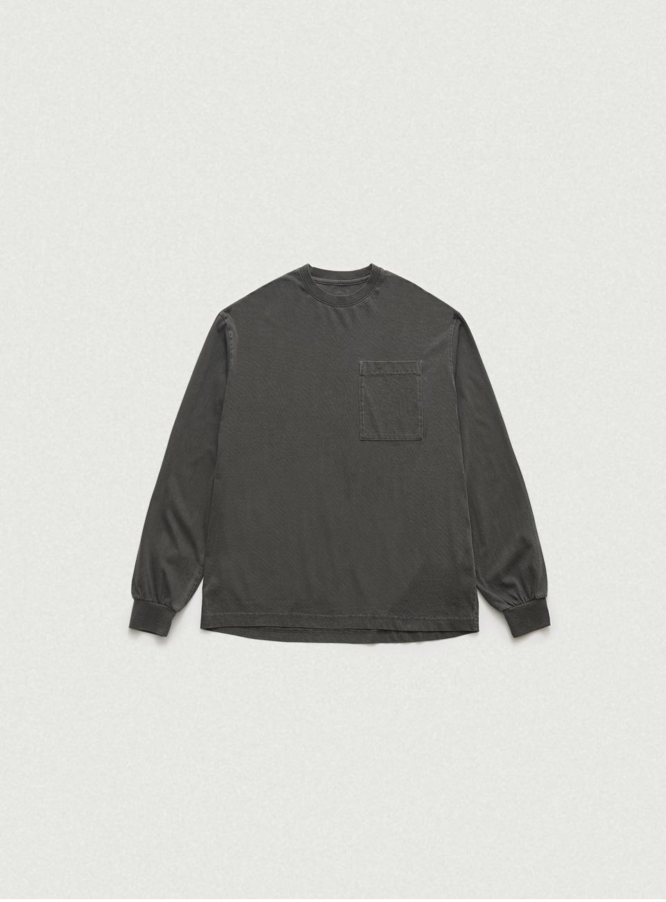 Maro Pigment Pocket T-Shirt_Charcoal