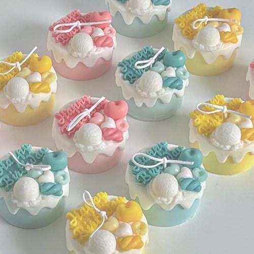 주문제작 생일 케이크캔들 3color