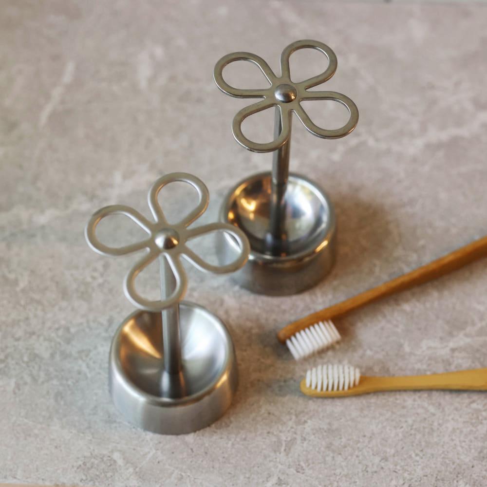 덜튼 플라워 깔끔한 욕실 스텐 칫솔꽂이 무광 유광