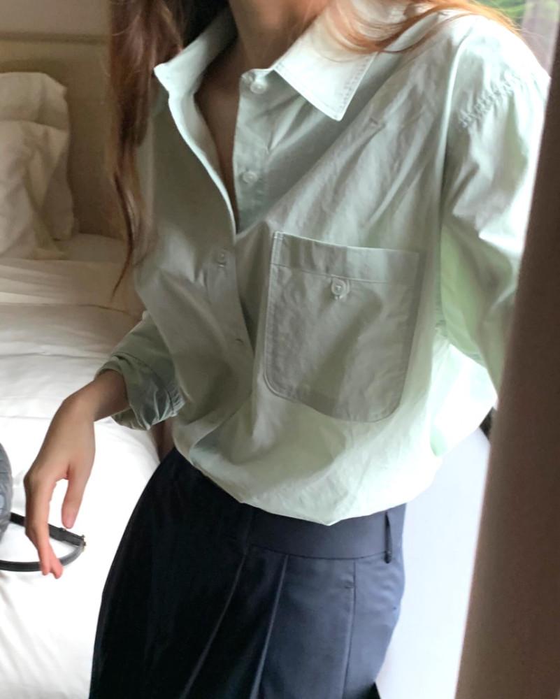 Over t 데이미 가을 셔츠