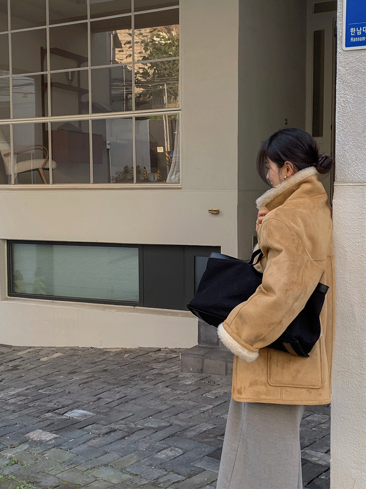 이프유어 [300장 돌파][블랙 2주소요] 누리 무스탕(2color)