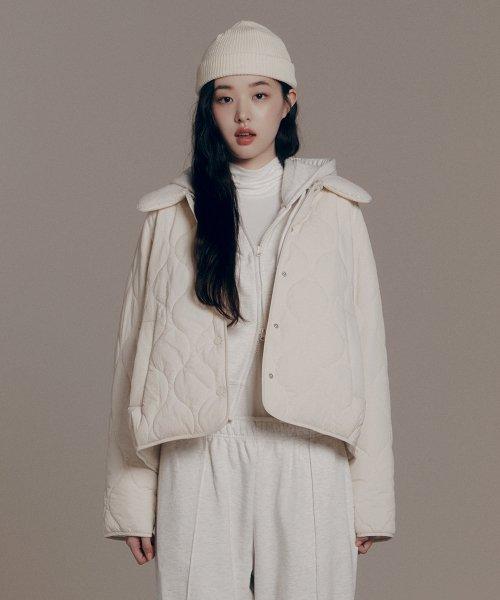 카라 탈착 경량 퀼팅 자켓_SPJAD4TG01