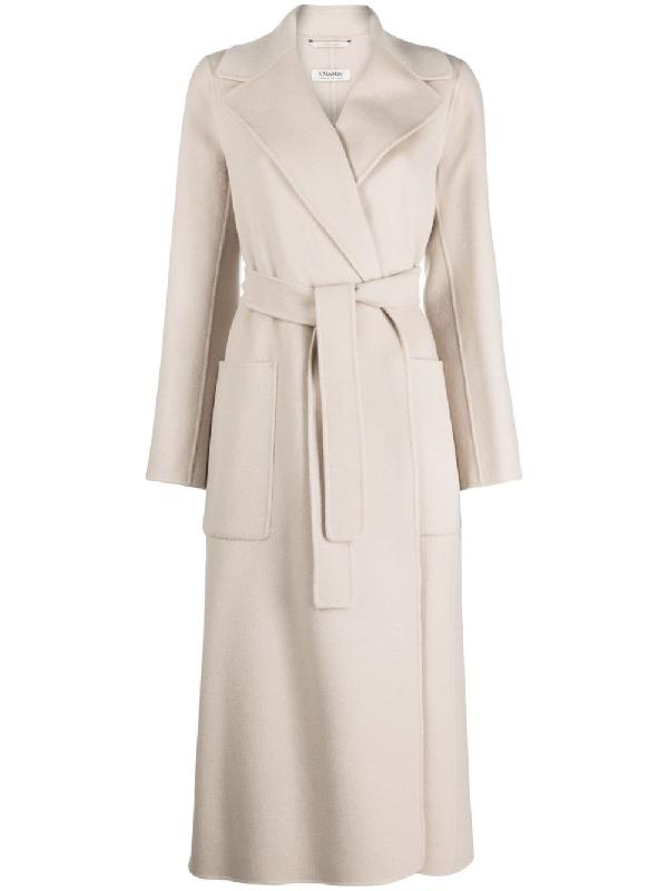 PAOLORE 벨티드 울 코트