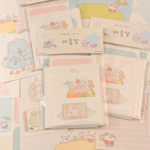 [하트쉽] 여름날 모조지 스티커 세트