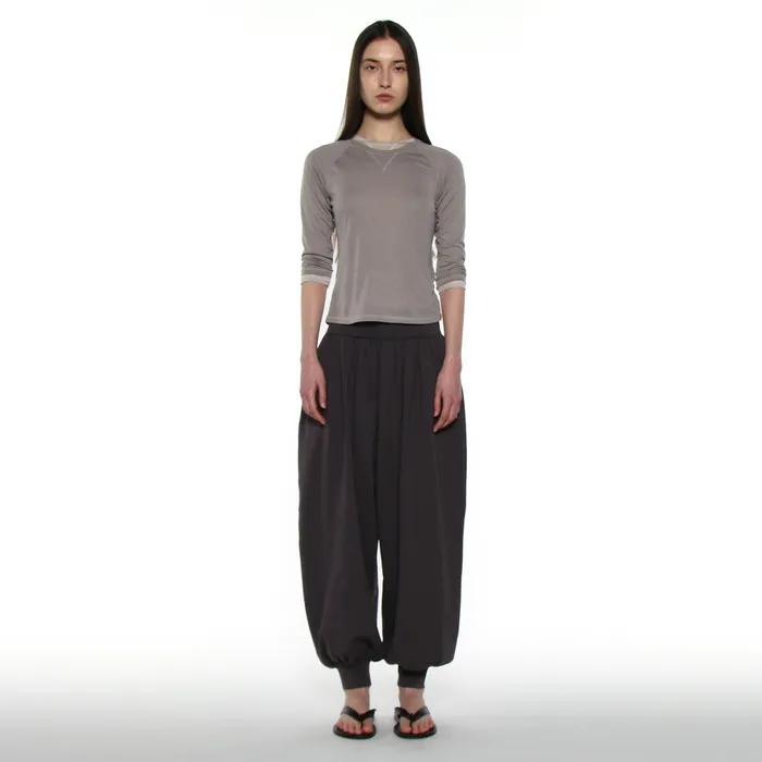 PWC SHIRRING HAREM PANTS_CHARCOAL