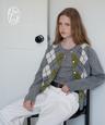 더롯 (베 당일) [GABRIELLE] 가브리엘 시몬 아가일 울 니트 가디건 (2color) 긴팔/하객룩/출근룩/나들이룩/데이트룩/데일리룩/간절기/가을신상