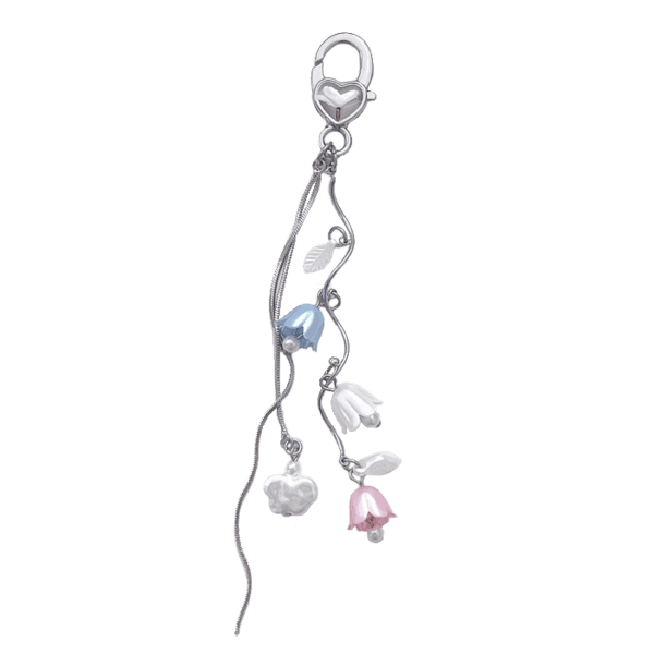 (Tiirish) Vine Flower Keyring Mix Color