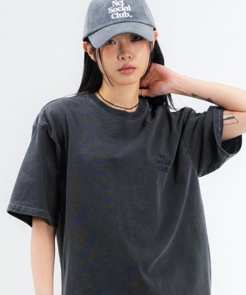 SMALL LOGO PIGMENT TEE (BLACK)