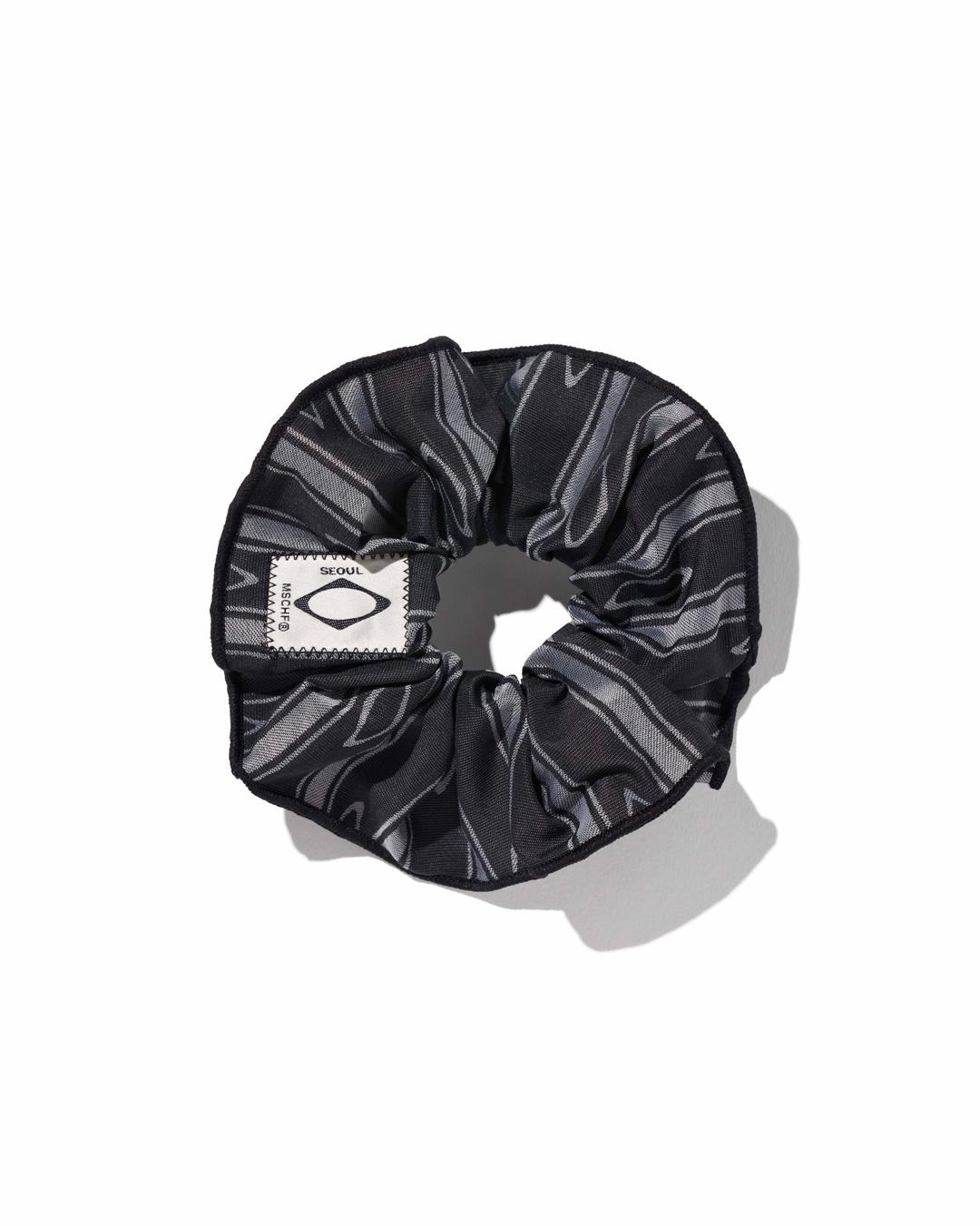 JACQUARD SCRUNCHE_BLACK