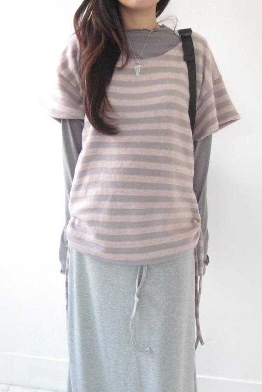 stripe half tee (3color)