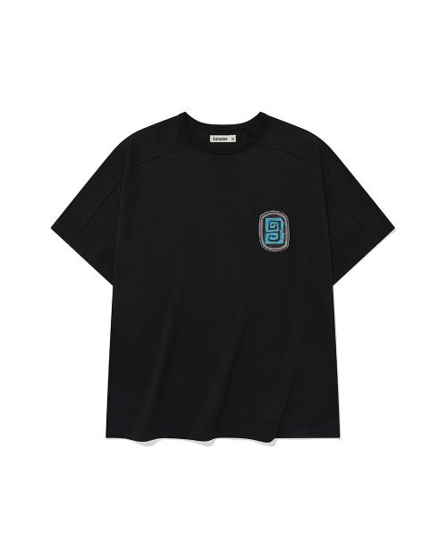 Fuzzy half T-shirts / Black