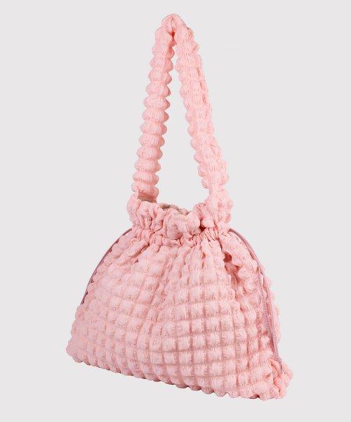 버블 보부상 복조리 숄더백 피치핑크